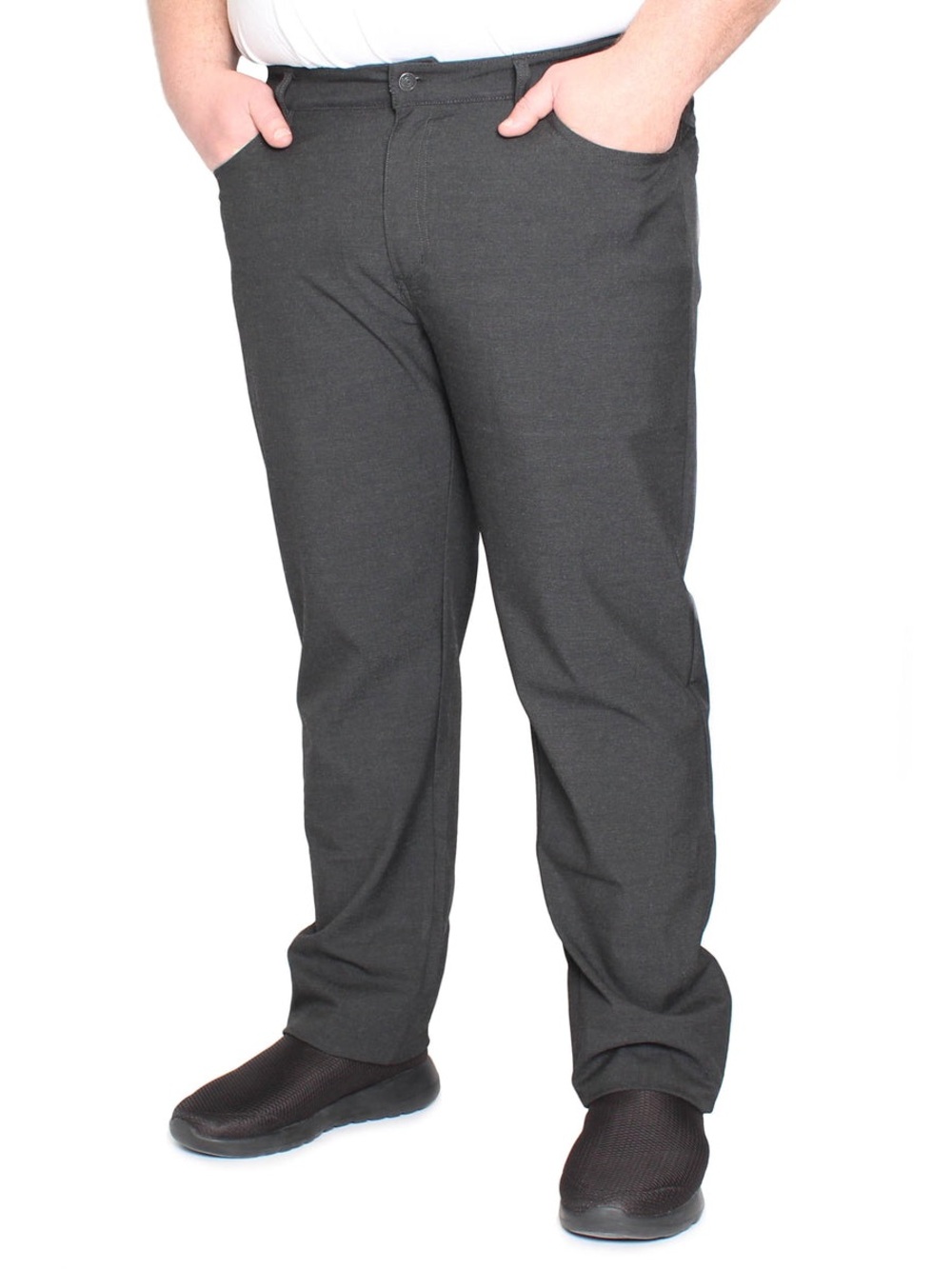 Marco Men’s Stretch Pants Black Straight Leg Big And Tall Size 46 X 30